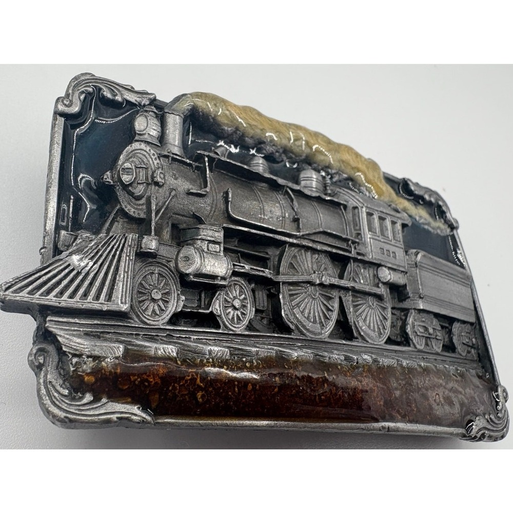 1986 Siskiyou Buckle Co. Steam Locomotive Belt Buckle - Made in USA - Picture 3 of 5